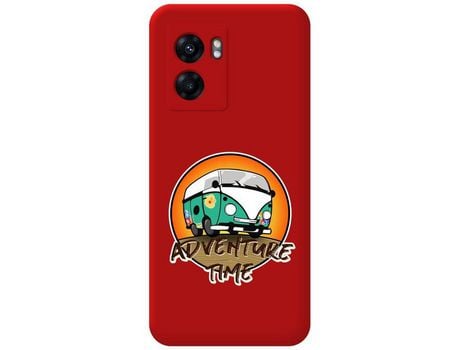 Carcasa Realme Narzo 50 5G TUMUNDOSMARTPHONE Silicona Líquida Dibujos Adventure Time Rojo