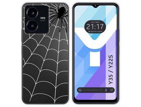 Carcasa Vivo Y35 / Y22S TUMUNDOSMARTPHONE Dibujos Transparente Araña Multicolor