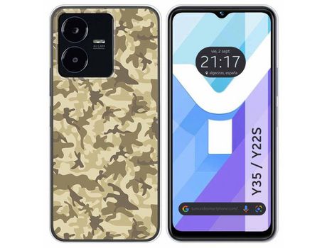 Carcasa Vivo Y35 / Y22S TUMUNDOSMARTPHONE Dibujos Sand Camuflaje Multicolor
