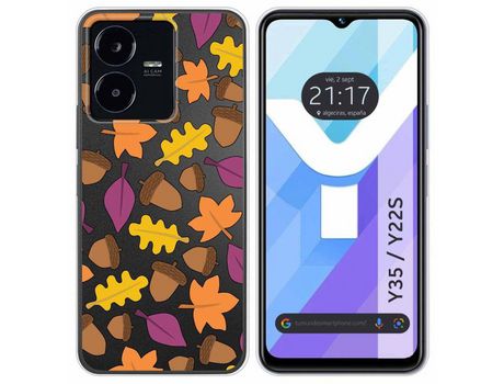 Carcasa Vivo Y35 / Y22S TUMUNDOSMARTPHONE Dibujos Transparente Otoño Multicolor