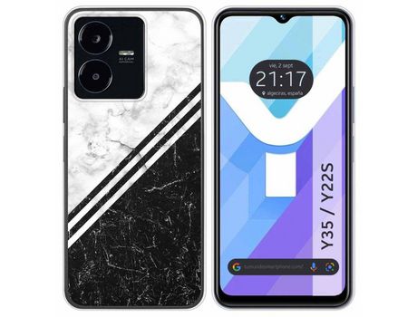 Carcasa Vivo Y35 / Y22S TUMUNDOSMARTPHONE Dibujos Mármol 01 Multicolor