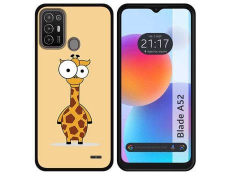Carcasa ZTE Blade A52 TUMUNDOSMARTPHONE Dibujos Jirafa Multicolor