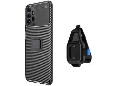 Carcasa para Samsung Galaxy A13 4G Negro + Soporte de Cintura