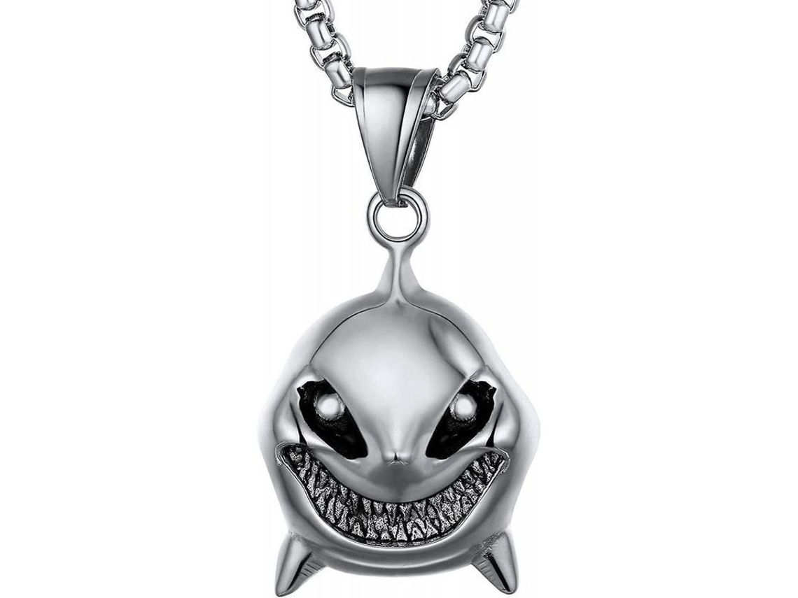 2026-colgante De Tiburón/pez/delfín Joyería Animal Collar Hombre Niño Acero Inoxidable 316l 07 Hip Hop Shark Stainless