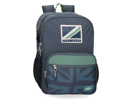 Mochila Escolar PEPE JEANS (30 x 40 x 13 - Poliéster - Azul)