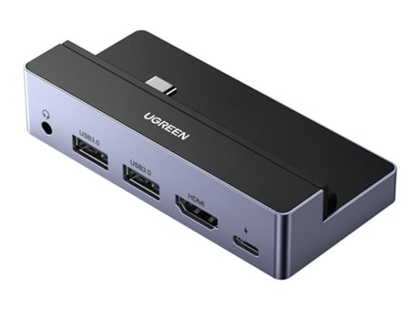 Adaptador UGREEN 70688 6 en 1 Usb-C a HDMI Pd100W Aux 3.5Mm 4K 2Usb3.0 para iPad Pro