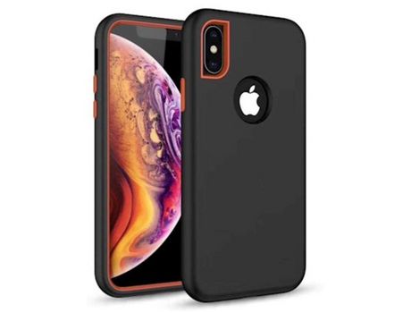 Funda de Tpu DIV Antigolpes 3Em1 para Iphone Xs Max Negro
