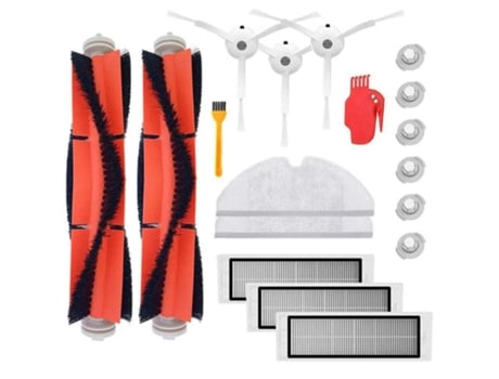 18 Uds cepillo principal filtro Hepa cepillos laterales de repuesto para Xiaomi Roborock S50 S51 S52 S55 S5 MAX S6 aspiradora Par