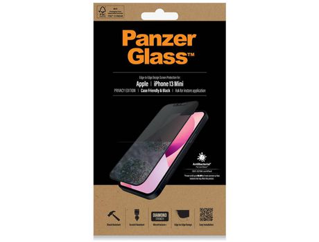 Película iPhone 13 Mini PANZERGLASS Privacy Negro