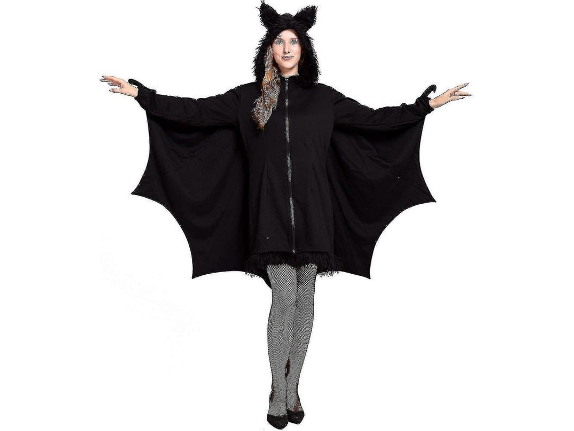 2026-traje De Murciélago Para Mujeres Halloween Adulto Cosplay Vampiro Vestido Negro Cálido Con Cremallera
