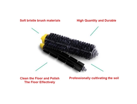 Filtros Hepa y batidor de cerdas/cepillos laterales para Irobot Roomba 700 Series 760 770 780 790 Robot pieza de repuesto de aspiradora