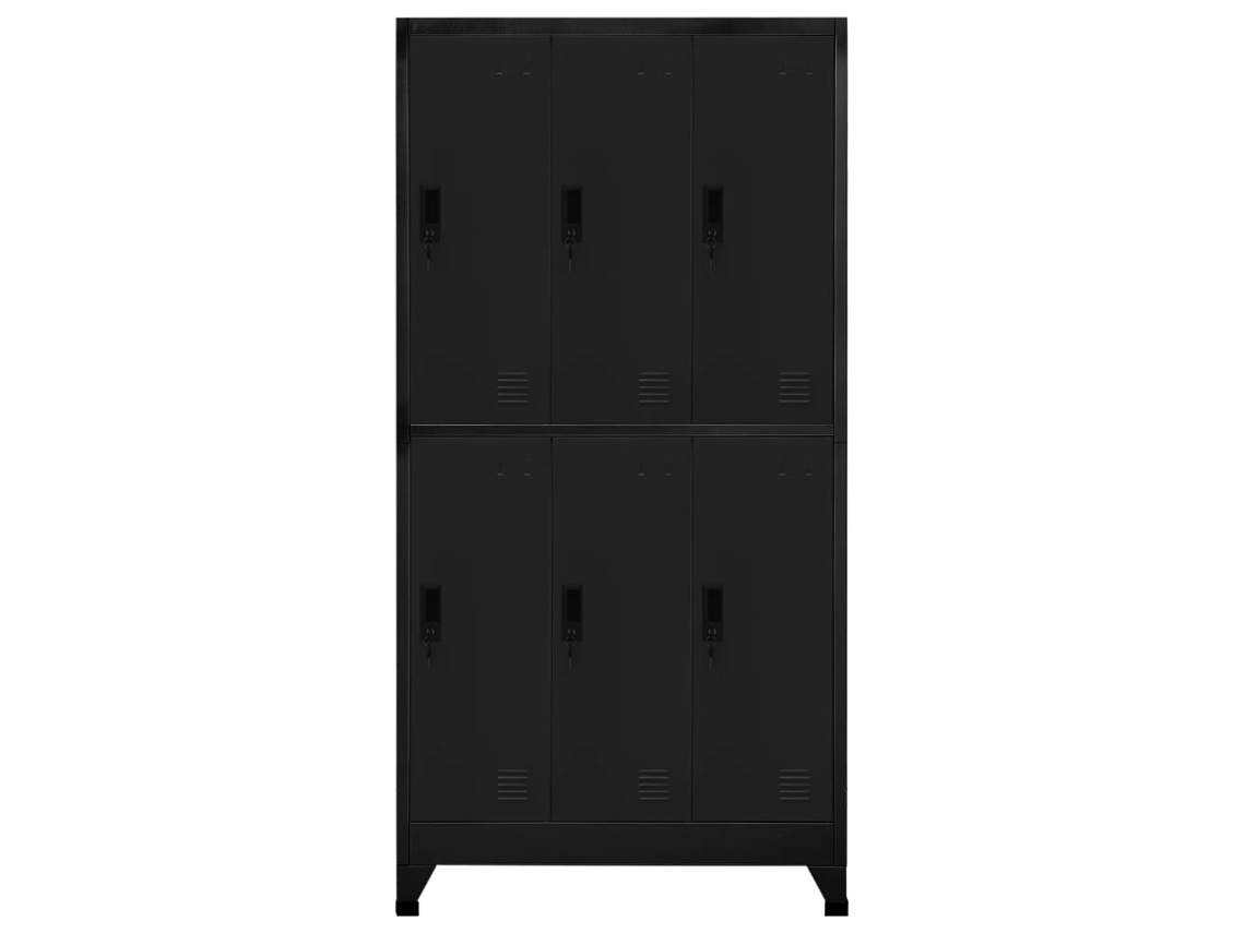 Taquilla de acero 90x45x180 cm Negro MAISON EXCLUSIVE