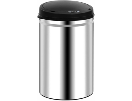vidaXL Cubo de basura con sensor automático 30 L acero inoxidable