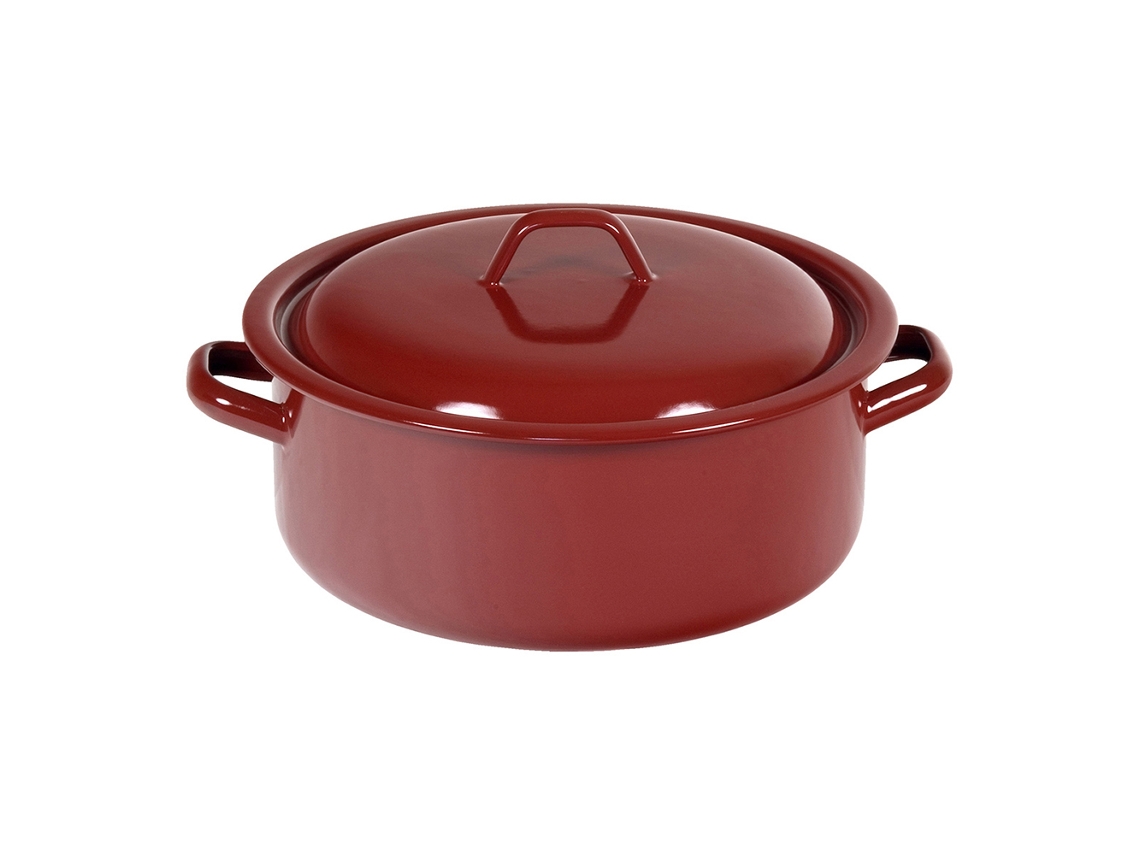 Cacerola esmalte marron 36 cm