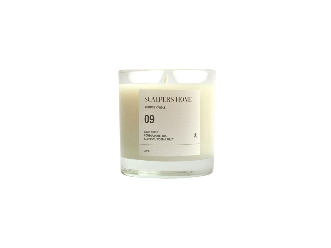 Vela perfumada 300gr Verde Claro Scalpers Aroma