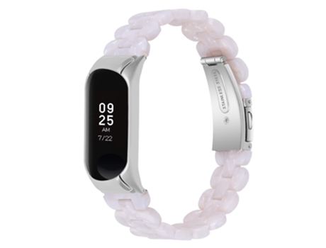 Correa de acero inoxidable hebilla ovalada para Xiaomi Mi Band 7 - blanco