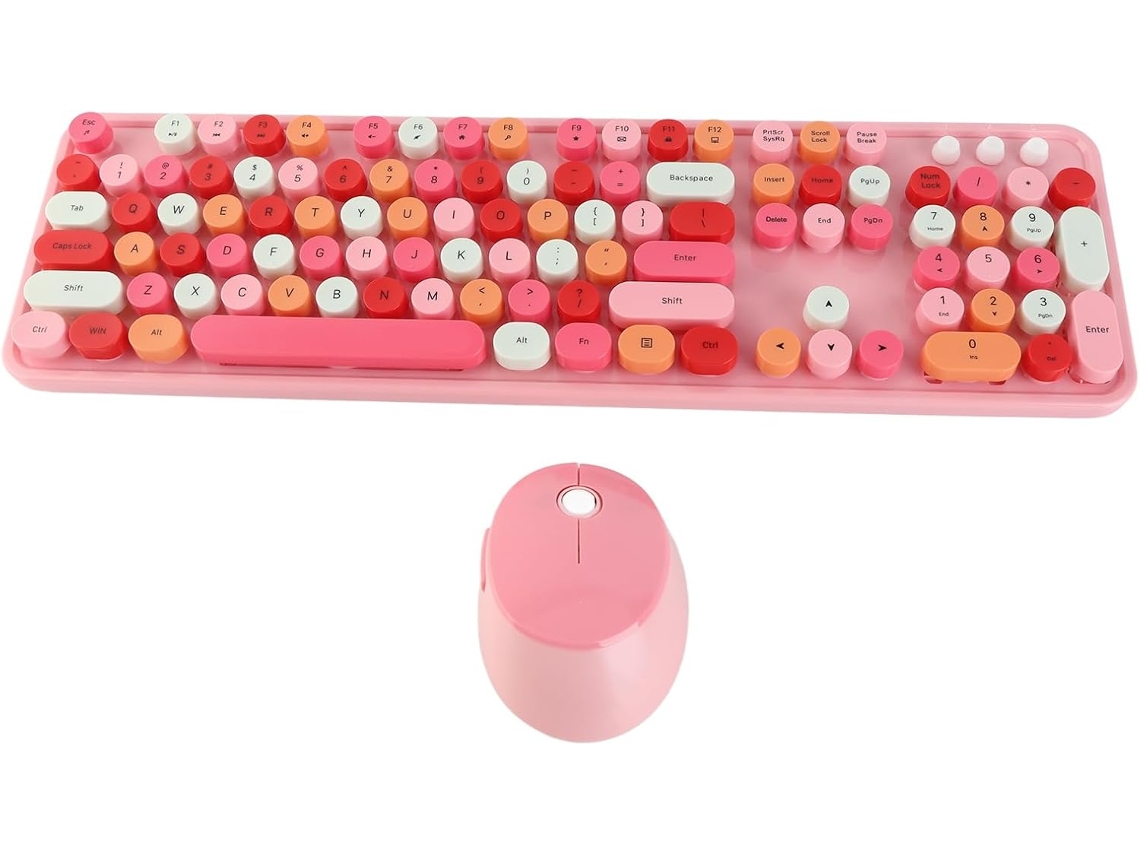 Diseño De Conjunto De Teclado Y Ratón Inalámbricos De 2,4 Ghz Con 104 Teclas.