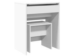 Tocador y taburete 60x40x113,5 cm Blanco MAISON EXCLUSIVE