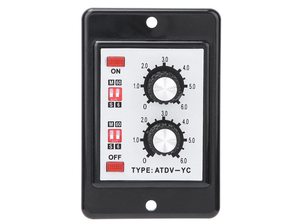 2026horizon-relé De Temporizador Twin Con Mando De Perilla Atdv-yc Interruptor De Tiempo On Off 6s-60m (ac 110/220v)