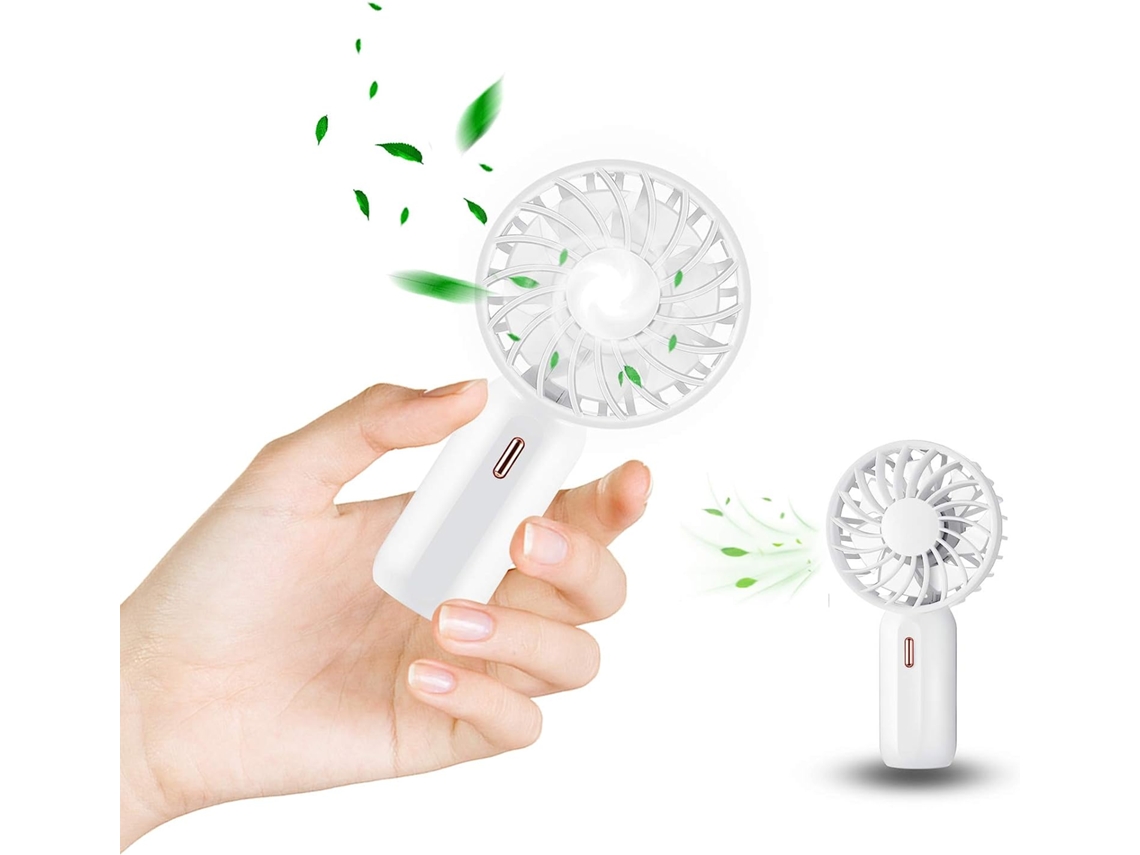 Mini Ventilador  USB de bolsillo ajustable de 3 velocidades Recargable por USB Ideal para dormir en viajes de oficina JEIIBRZUI