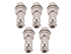 2026-as-5 Piezas GX16 Conector de antena macho-hembra de 16 mm para cableado de panel metálico, 10 pines, 450 V