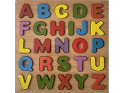 (alfabeto) Juguete De Rompecabezas De Madera Colorido Con Alfabeto Y Números, Juego Educativo De Combinación