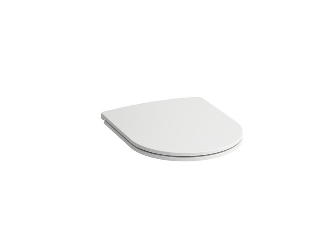 Asiento WC LAUFEN PRO, con tapa, delgado, 485x390mm, con mecanismo de cierre suave, H898966, Color: blanco