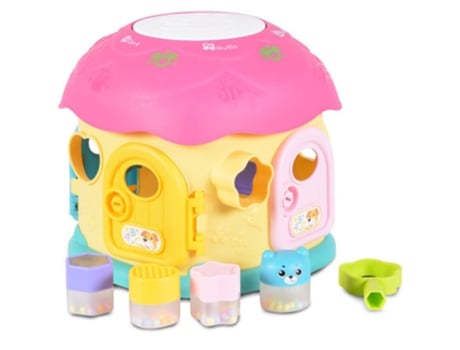 Casa de Muñecas MONI Clasificador Casa Champiñón Rosa (Edad Mínima Recomendada: 19 meses)