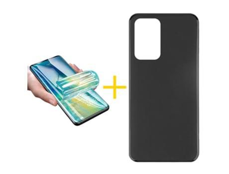 Pack 1x Película de Hydrogel + Funda SKYHE Oppo A54S Silicone Liso Peto
