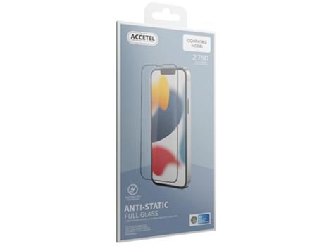 Película ACCETEL para Oppo A96 5G de Vidrio templado Anti-Estático Moldura emPreto