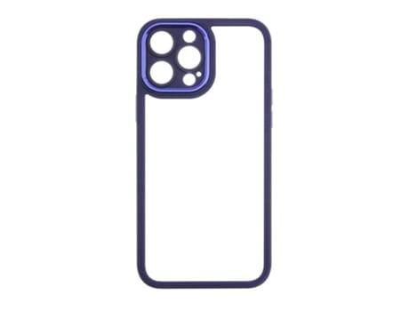 Funda SKYHE para Apple Iphone 13 Pro Clear Chrome Reinforced Edges Azul Esuro