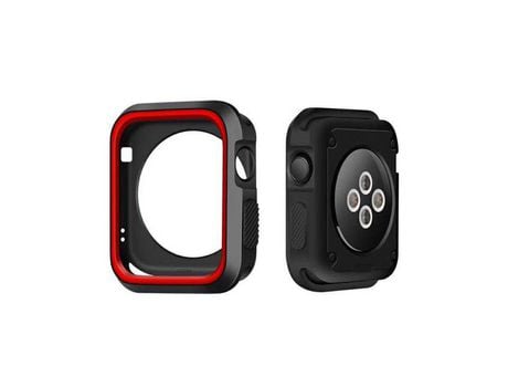 Carcasa Military Anti-Impacto Doublecolor para Apple Watch Se 2022 40Mm PHONECARE Negro/Rojo