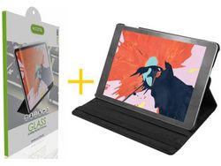 Kit Carcasa + Película de Vidrio Templado ACCETEL Samsung Galaxy Tab S8 Plus Negro