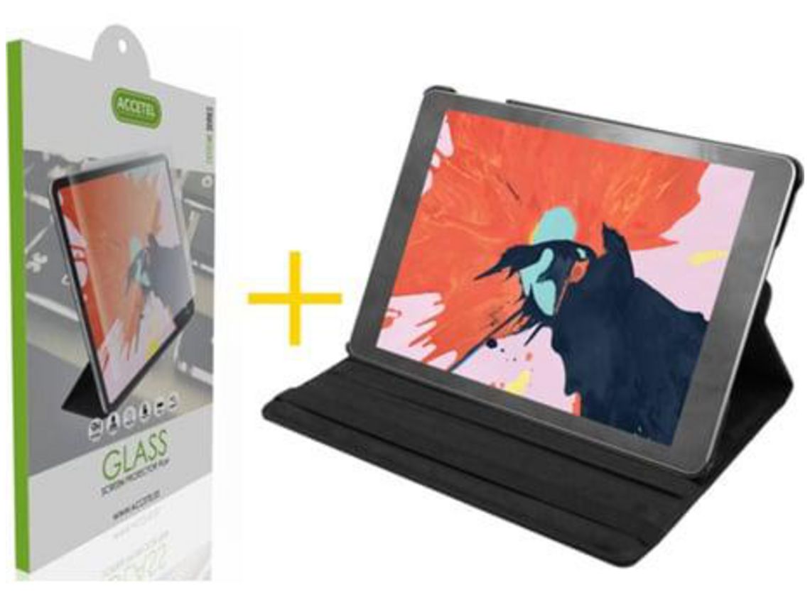 Kit Carcasa + Película de Vidrio Templado ACCETEL Samsung Galaxy Tab S8 Plus Negro