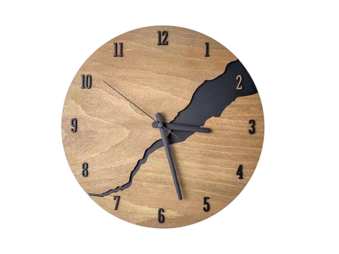 Reloj de pared de resina europeo silencioso para sala de estar, hotel y restaurante.