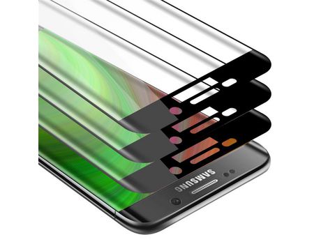Protector de Pantalla CADORABO 3x Compatible con Samsung Galaxy S7 Edge