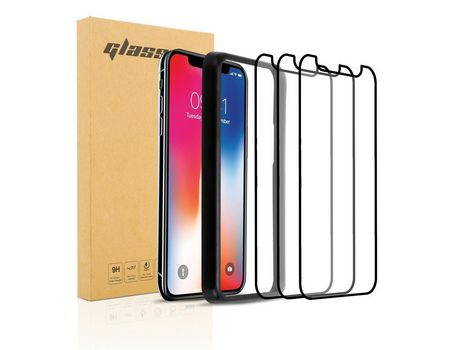 Protector de Pantalla CADORABO 3xde Ecrã Inteiro Compatible con Apple Iphone X / Xs