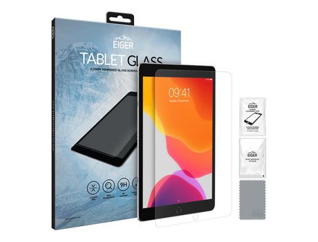 Eiger protector de pantalla crystal templado 2.5d para ipad air (2020) / pro 11 (2018) et (2020) - con juego de limpieza