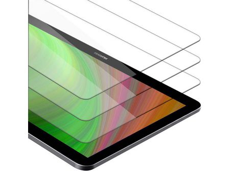 CADORABO 3x Armour Film Compatible con huawei mediapad t3 10 (9.6 zoll) em claro como cristal