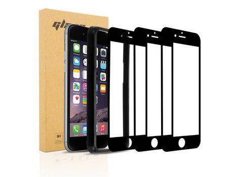 Protector de Pantalla CADORABO 3xde Ecrã Inteiro Compatible con Apple Iphone 6 / 6S