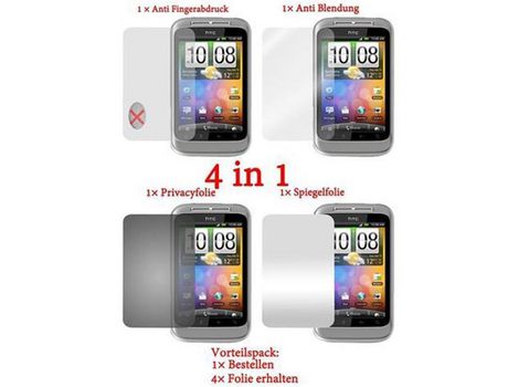 Protector de Pantalla CADORABO Compatíveis com Htc Wildfire S Filmes Protectores em Alto Claro