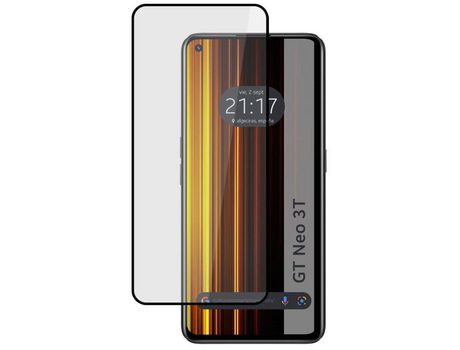 Protector de Pantalla 5D Full Glue Negro Realme Gt Neo 3T 5G Cristal