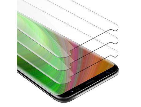 Protector de Pantalla CADORABO 3x Compatible con Samsung Galaxy S8