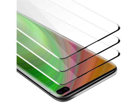 Protector de Pantalla CADORABO 3x Compatible con Samsung Galaxy S10 Plus