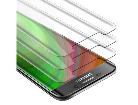 Protector de Pantalla CADORABO 3x Compatible con Samsung Galaxy S6 Edge