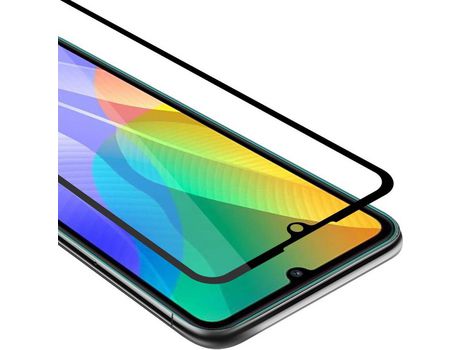 Protector de Pantalla Intero cadorabo Compatible con huawei y6p película protectora em transparente con preto