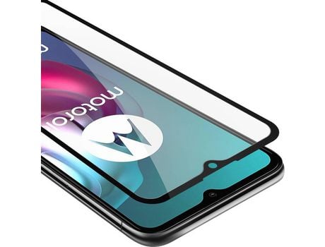 Protector de Pantalla Intero CADORABO Compatible con motorola moto g10 / g30 película protectora em transparente con preto