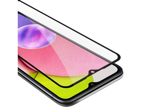 Protector de Pantalla Intero CADORABO Compatible con samsung galaxy a03s película protectora em transparente con preto