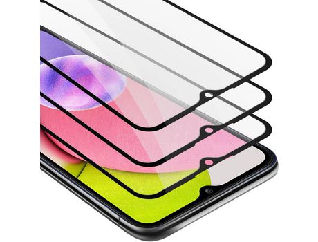 Cadorabo 3x blindagem de ecrã Intero Compatible con samsung galaxy a03s Protector de Pantalla