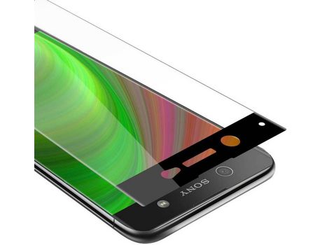 Protector de Pantalla Intero cadorabo Compatible con sony xperia xa ultra película protectora em transparente con preto
